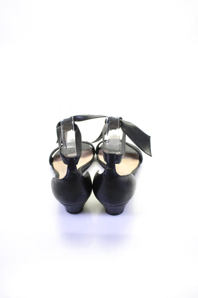 Alexandre Birman Womens Leather Open Toe Braided Strap Sandals Black Size 6.5US
