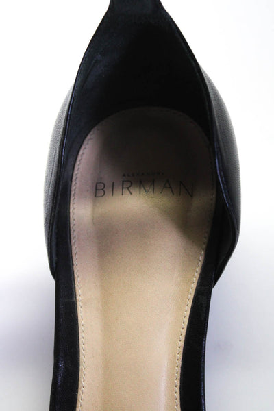Alexandre Birman Womens Leather Open Toe Braided Strap Sandals Black Size 6.5US