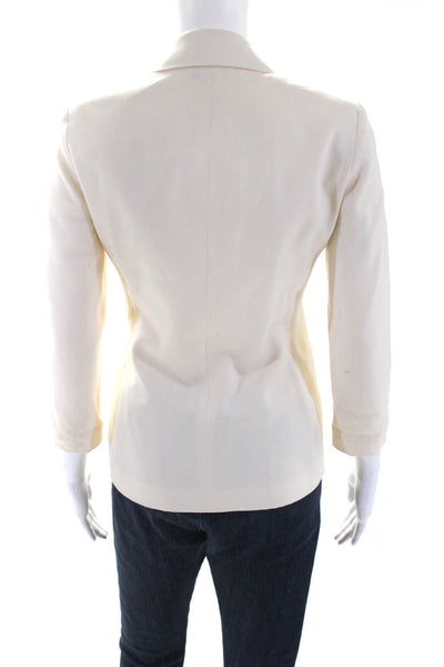 The Row Womens Button Down Suit Jacket White Size 0