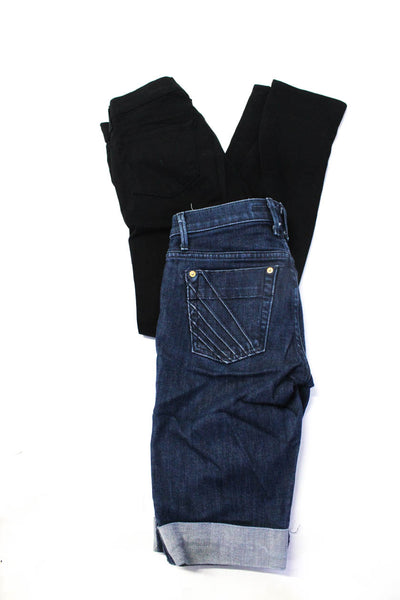 Joe's Collection J Brand Womens Cotton Denim Low-Rise Shorts Blue Size 25 Lot 2