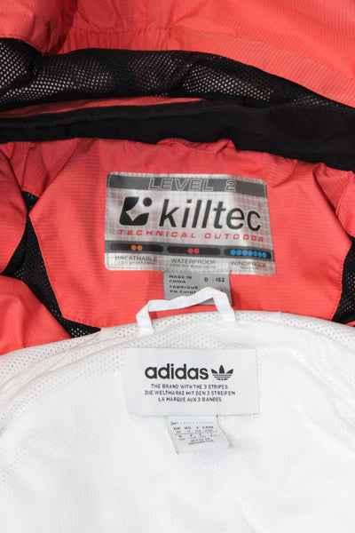 Killtec Adidas Womens Front Zip Hooded Light Jackets Pink Size Small 12 Lot 2