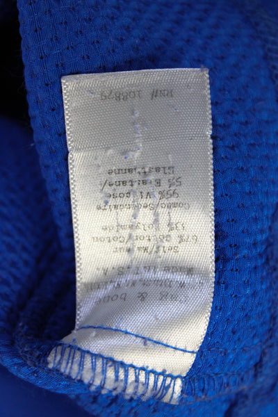 Rag & Bone Womens Half Sleeve Crew Neck Knit Shirt Royal Blue Size Extra Small