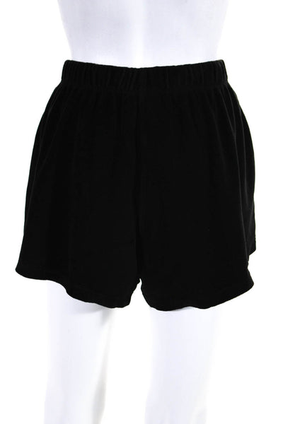 Suzie Kondi Women's Elastic Waist Casual Track Short Black Size L