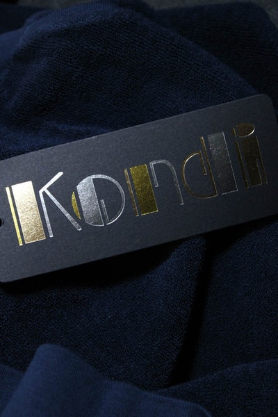 Kondi Women's Crewneck Long Sleeves Raglan Sweatshirt Navy Blue Sz M