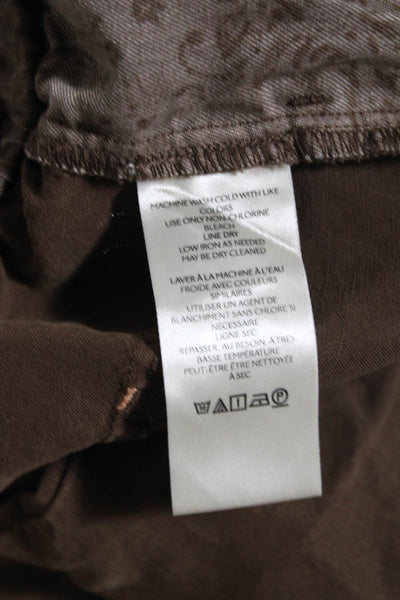 Pilcro and the Letterpress Anthropologie Womens Drawstring Pants Brown Size XS