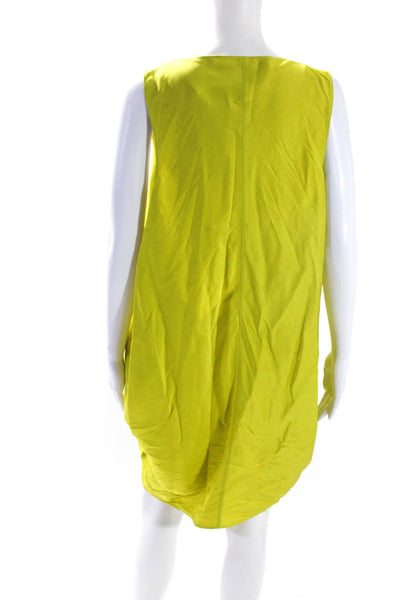 Maison Rabih Kayrouz Womens Silk Charmeuse Mini Tank Dress Lime Green Size 3