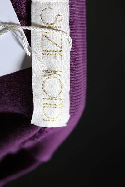 Suzie Kondi Women's Round Neck Drop Shoulder Velour Blouse Rose Size L