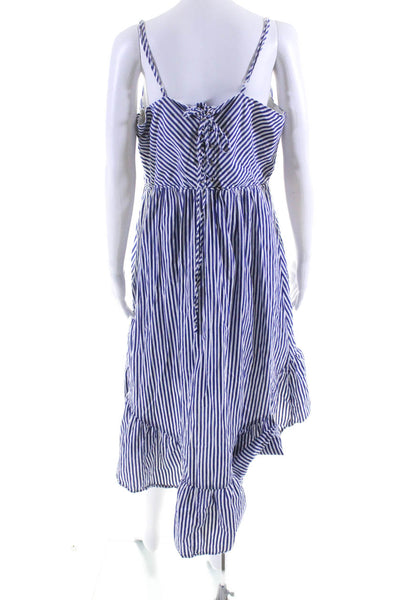 City Chic Womens Cotton Striped V-Neck Sleeveless Dress Blue Size S/16 11095716