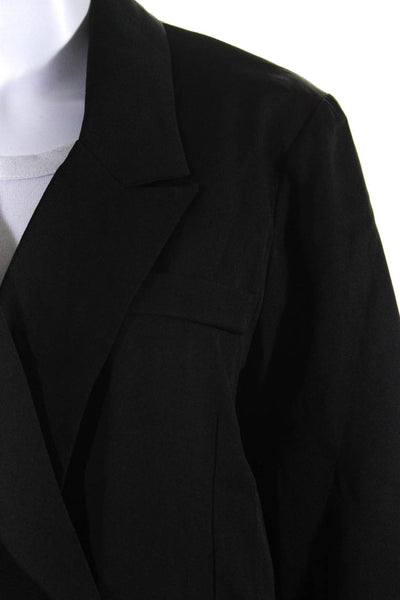 Modern Citizen Womens Long Sleeve Double Breasted Blazer Jacket Black Size L