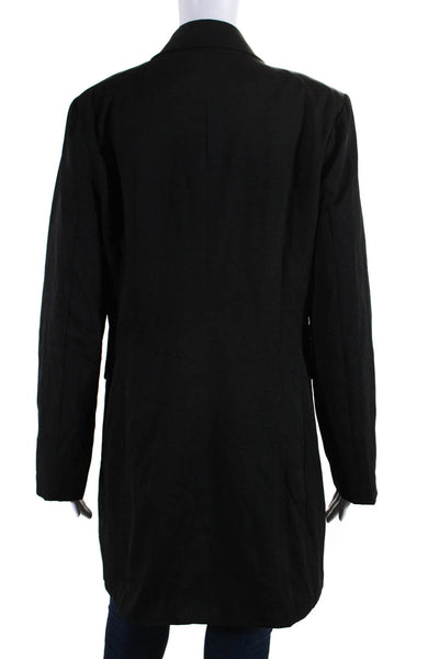 Modern Citizen Womens Long Sleeve Double Breasted Blazer Jacket Black Size L