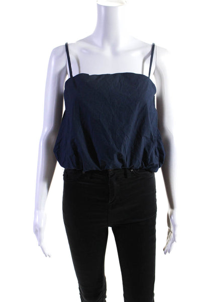 Modern Citizen Womens Spaghetti Strap Tank Top Navy Blue Size Small