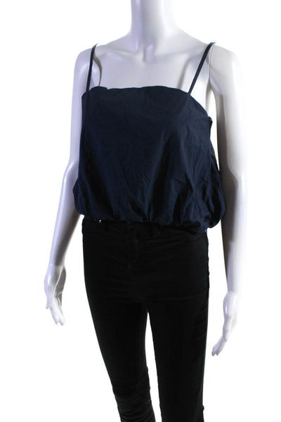 Modern Citizen Womens Spaghetti Strap Tank Top Navy Blue Size Small