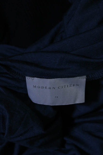 Modern Citizen Womens Long Sleeves Pullover Tee Shirt Blue Sz 1X