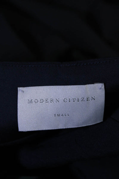 Modern Citizen Womens High Rise Drawstring Pants Navy Blue Cotton Size Small