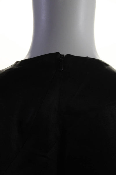 Narciso Rodriguez X Zara Womens Satin Sleeveless Wrap Around Blouse Black Size S
