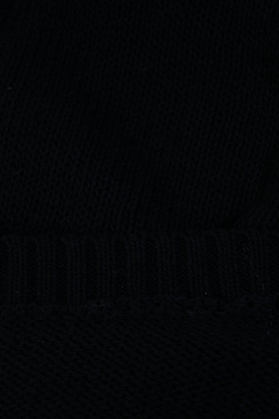 Modern Citizen Womens Knit Crew Neck Long Sleeve Sweater Top Black Size M