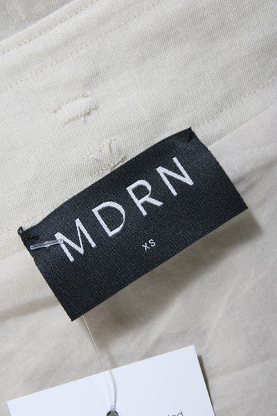 MDRN Womens Lightweight Lined Tie Closure Maxi Wrap Skirt Beige Size XS