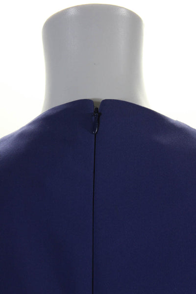 Giorgio Armani Womens Powder Blue Crew Neck Sleeveless Shift Dress Size 46