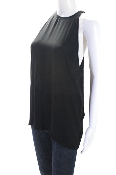 BB Dakota Womens Back Buttoned Sleeveless Pullover Halter Blouse Black Size S