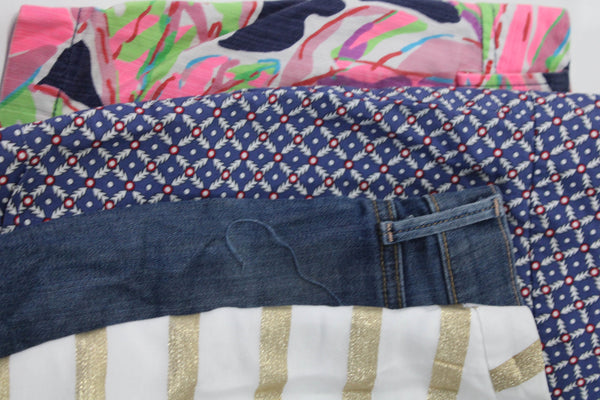 Hudson Lilly Pulitzer Brooks Brother Womens Shorts Blue Multi Size 27 00 2 Lot 4