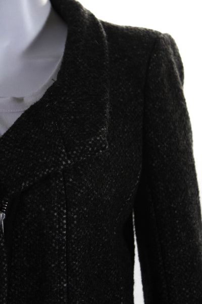 Etoile Isabel Marant Women's Long Sleeves Full Zip Wool Jacket Black Size 1
