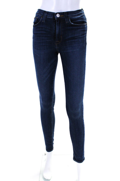 Hudson Womens Cotton Blend 5 Pocket High-Waist Super Skinny Jeans Blue Size 26