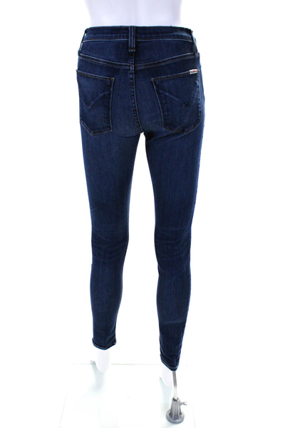 Hudson Womens Cotton Blend 5 Pocket High-Waist Super Skinny Jeans Blue Size 26
