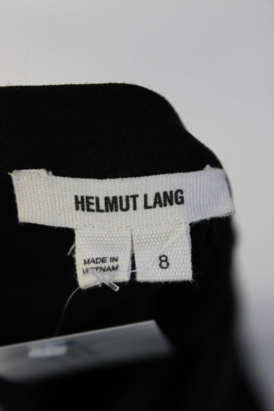 Helmut Lang Womens Two-Toned Drawstring Waist Sleeveless Jumpsuit Black Size 8