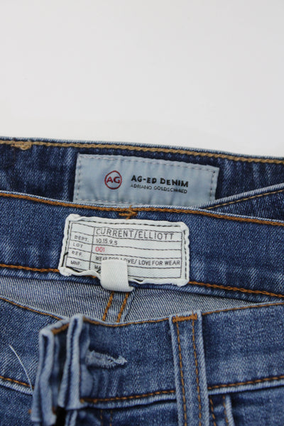 AG Adriano Goldschmied Current/Elliot Womens Cotton Jeans Blue Size 27 Lot 2