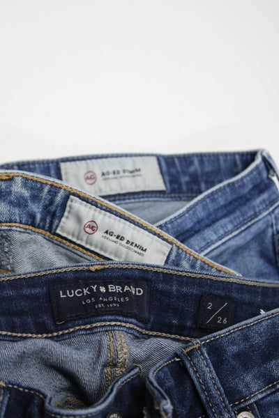 Lucky Brand Adriano Goldschmied Womens Sweet Crop Jeans Blue Size 26 Lot 3