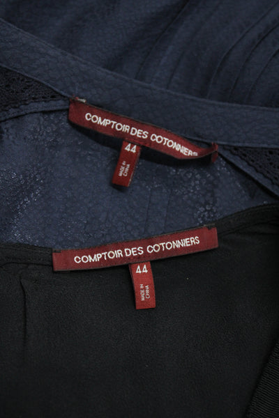 Comptoir Des Cotonniers Womens Blouses Tops Black Size 44 Lot 2
