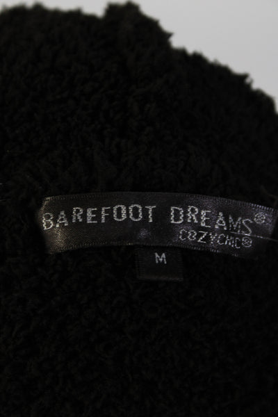 Barefoot Dreams Womens Full Zip Hooded Teddy Lounge Jacket Brown Size Medium