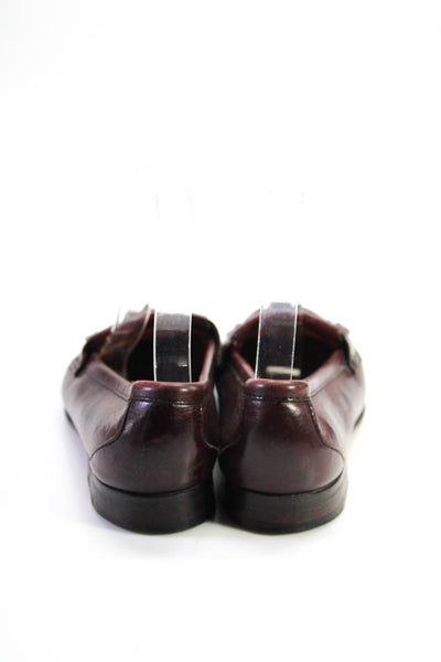 Cole Haan Womens Leather Slide On Loafers Brown Size 6.5 Medium