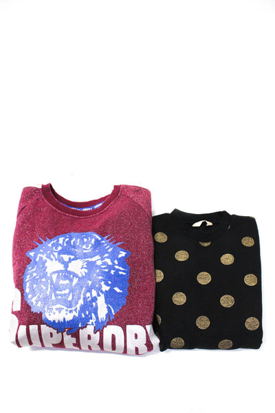 Super Dry Arche Reve Womens Graphic Sweatshirts Red Black Size XS/S 38 Lot 2