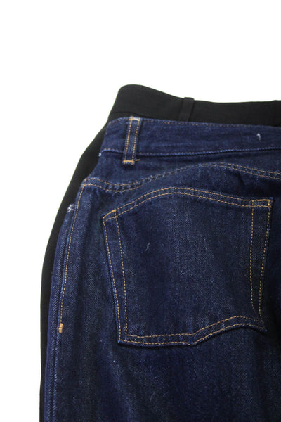 Zara Haute Hippie Womens Wide Leg Jeans Trouser Pants Blue Black 4 6 Lot 2
