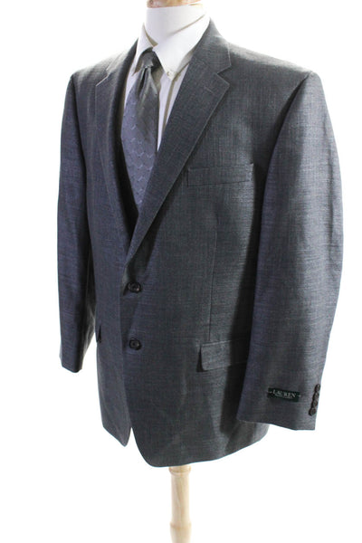 Lauren Ralph Lauren Men's Collared Long Sleeves Lined Jacket Gray Size 46