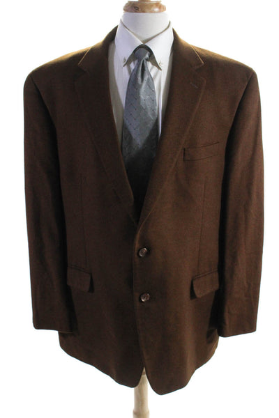 Lauren Ralph Lauren Men's Long Sleeves Line Two Button Jacket Brown Size 50