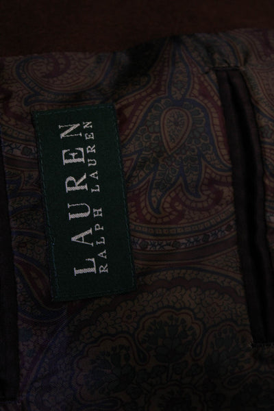 Lauren Ralph Lauren Men's Long Sleeves Line Two Button Jacket Brown Size 50