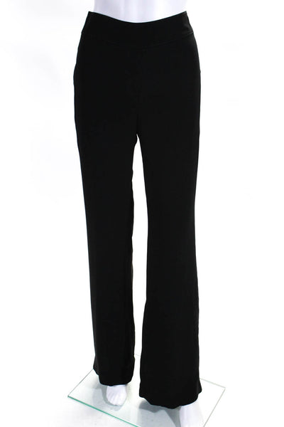 Valentino Womens High Rise Wide Leg Dress Trousers Black Size 8