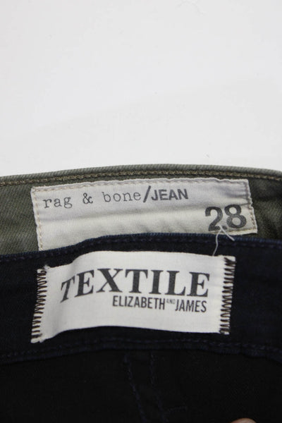 Textile Elizabeth and James Rag & Bone/Jeans Womens Blue Jeans Size 27 28 Lot 2
