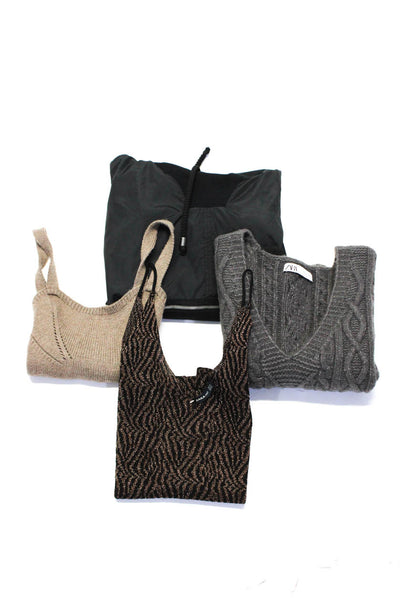 Zara Womens Blouse Black Cowl Neck Short Sleeve Sweatshirt Size M S lot 4