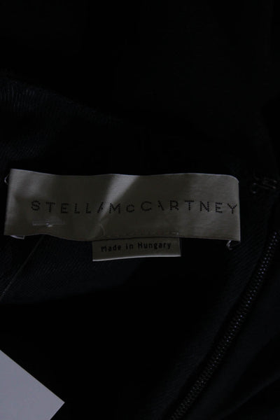 Stella McCartney Womens Black Crew Neck Sleeveless A-line Dress Size 36