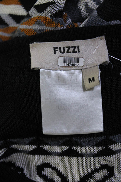 Fuzzi Womens Black Nordique Sweater Dress Size 4 11474517