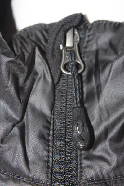 Kjus Mens Lightweight Insulated Mock Neck Full Zip Up Jacket Coat Black Size XL