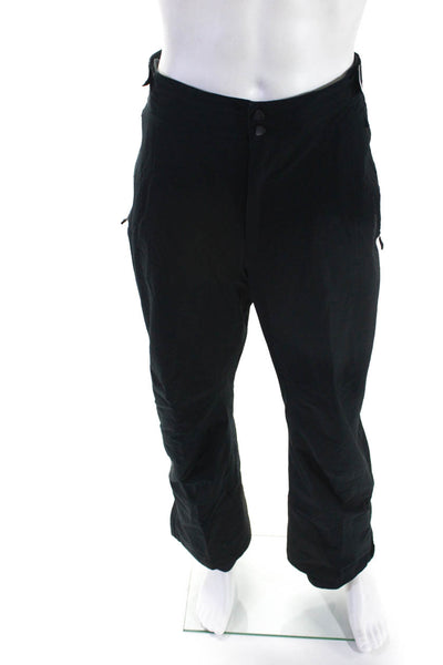 Kjus Mens Insulated Zip Up Straight Leg Winter Athletic Pants Black Size XL