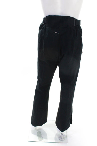 Kjus Mens Insulated Zip Up Straight Leg Winter Athletic Pants Black Size XL