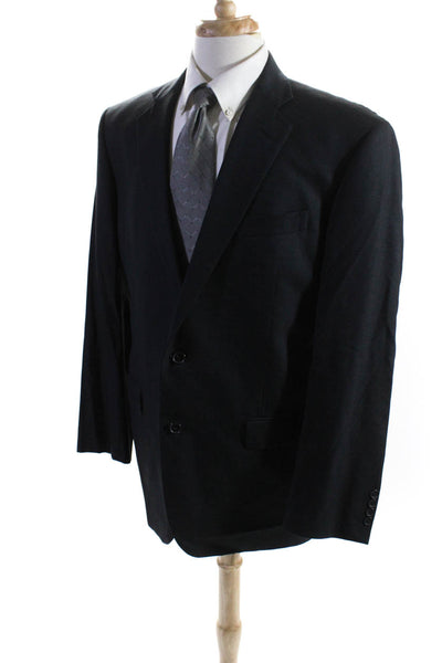 Brooks Brothers Mens Wool Buttoned Darted Collared Blazer Gray Size EUR44