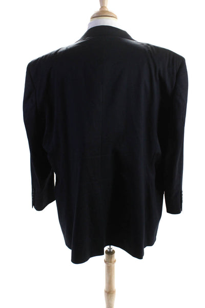 Brooks Brothers Mens Wool Buttoned Collared Long Sleeve Blazer Navy Size EUR54