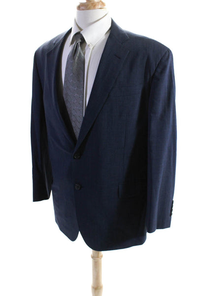 Brooks Brothers Mens Wool Buttoned Collared Long Sleeve Blazer Navy Size EUR46