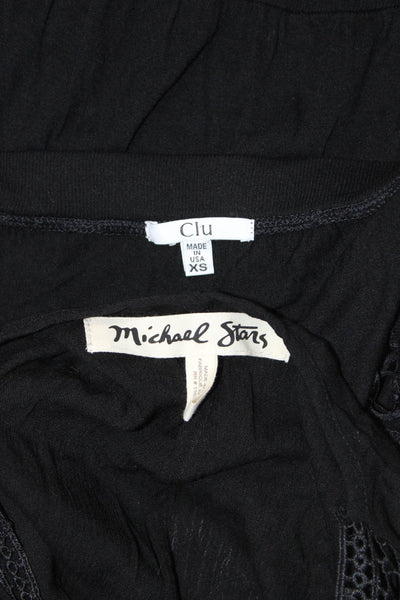 Clu Michael Stars Womens Lace Trim Kimono Strapless Sheath Dress Size XS OS Lot2
